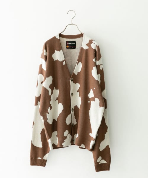 TOWNCRAFT×Sonny Label カウパターン カーディン TOWNCRAFT×Sonny Label カウパターン カーディン