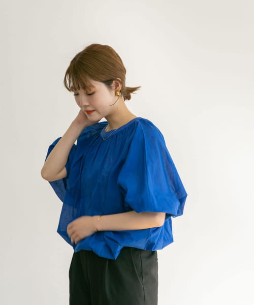 セール 50%OFF】2WAYドルマンギャザーブラウス(504574027