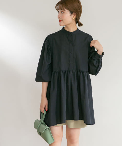 セール】『UR TECH Smart Linen Touch』シャツチュニック