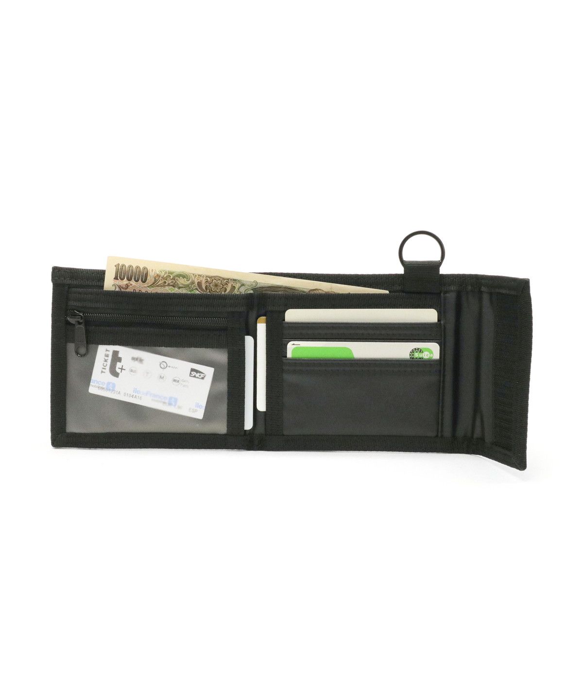 美品】PORTER 三つ折り財布 コンパクト グレー カード入れ