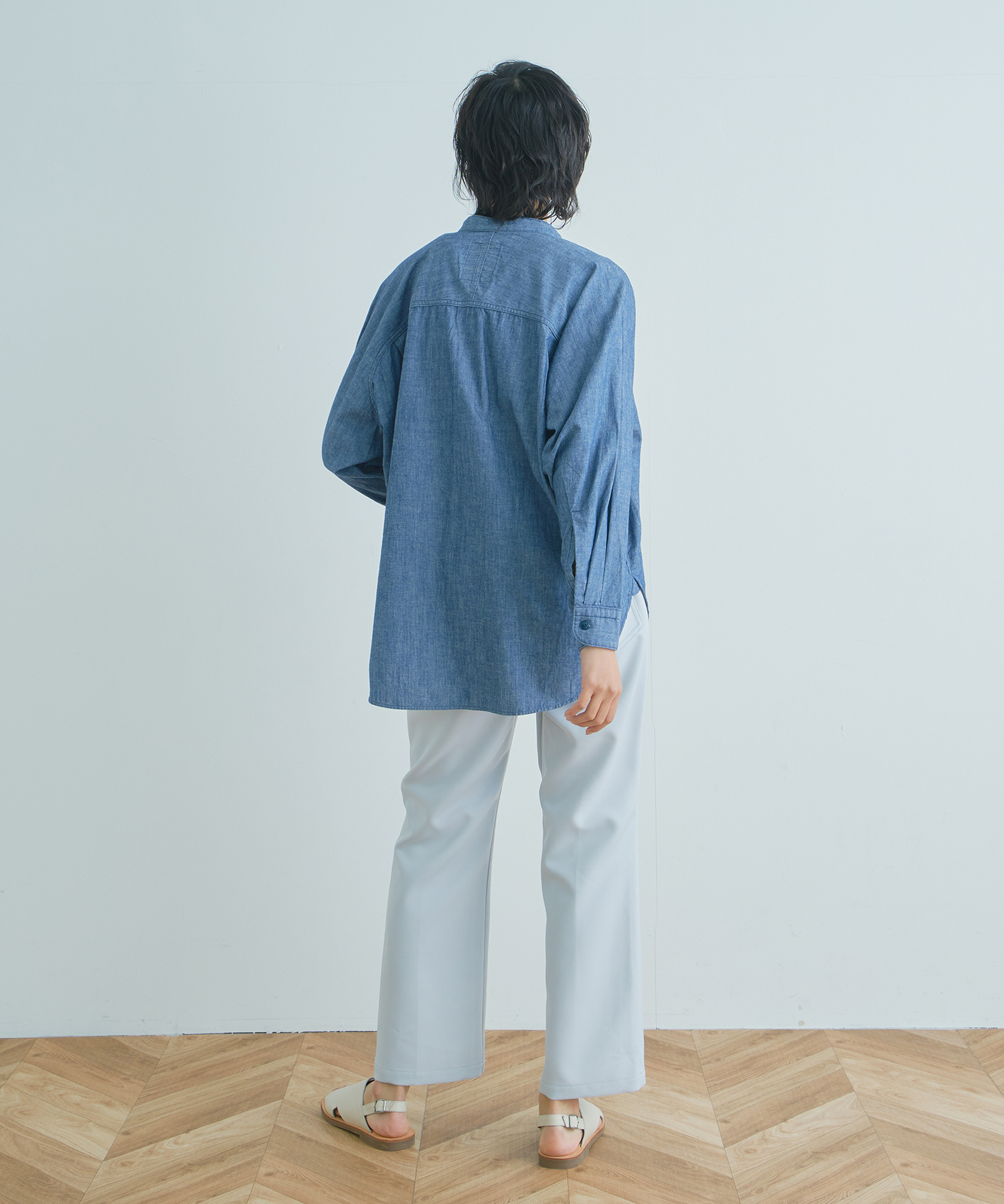 セール 30%OFF】「KHA:KI / カーキ」ワイドスリーブミリタリーシャツ セール 30%OFF】「KHA:KI / カーキ」ワイドスリーブミリタリーシャツ