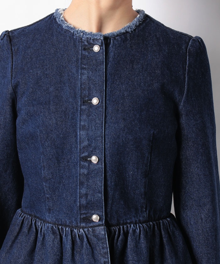 セール 50%OFF】【LOULOU WILLOUGHBY】ペプラムデニムジャケット(504499247) | アルアバイル(allureville)  - d fashion