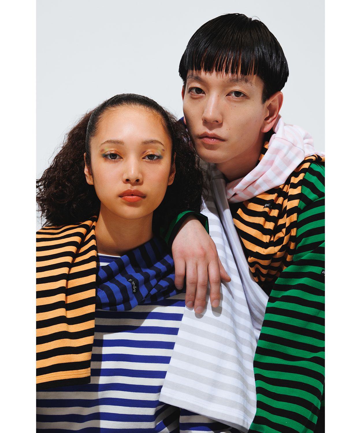 ユニセックス】【agnes b. pour ADAM ET ROPE】ボーダーTシャツ ...