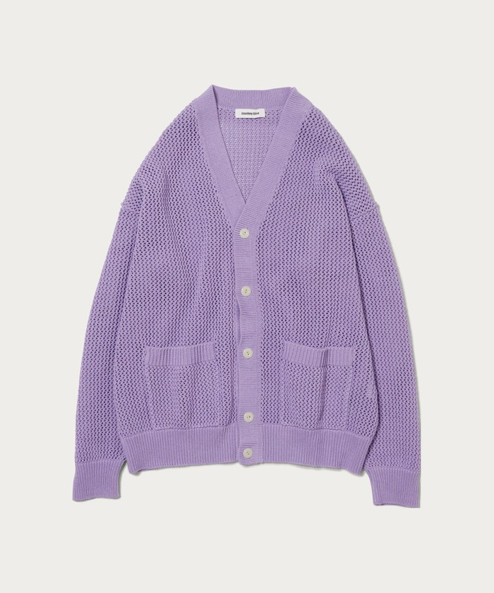 【未使用】MONKEY TIME CTN MESH V NECK カーディガン monkey time＞ CTN MESH V NECK CARDIGAN/カーディガン