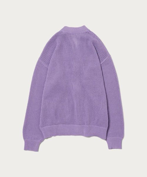 ＜monkey time＞ CTN MESH V NECK CARDIGAN/カーディガン