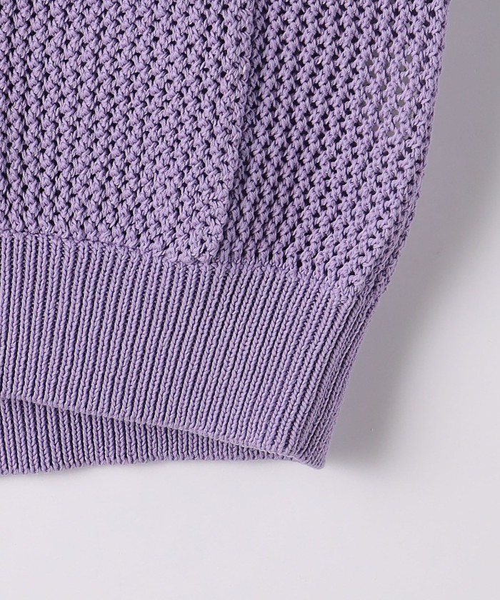 monkey time＞ CTN MESH V NECK CARDIGAN/カーディガン