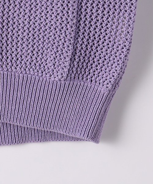 ＜monkey time＞ CTN MESH V NECK CARDIGAN/カーディガン
