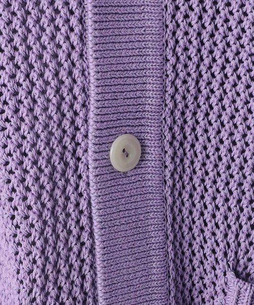 ＜monkey time＞ CTN MESH V NECK CARDIGAN/カーディガン