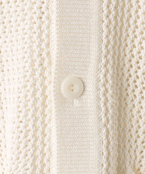 ＜monkey time＞ CTN MESH V NECK CARDIGAN/カーディガン