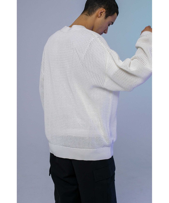 【未使用】MONKEY TIME CTN MESH V NECK カーディガン MONKEY TIME（UNITED ARROWS） - MONKEY TIME（モンキータイム