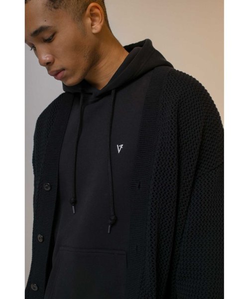 ＜monkey time＞ CTN MESH V NECK CARDIGAN/カーディガン