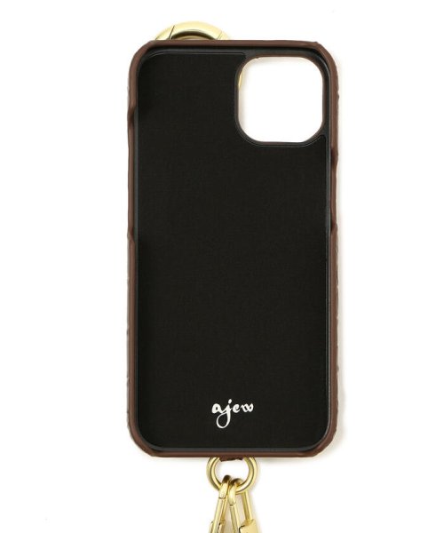 ajew/エジュー/【ひも付き】クロコ iPhone13