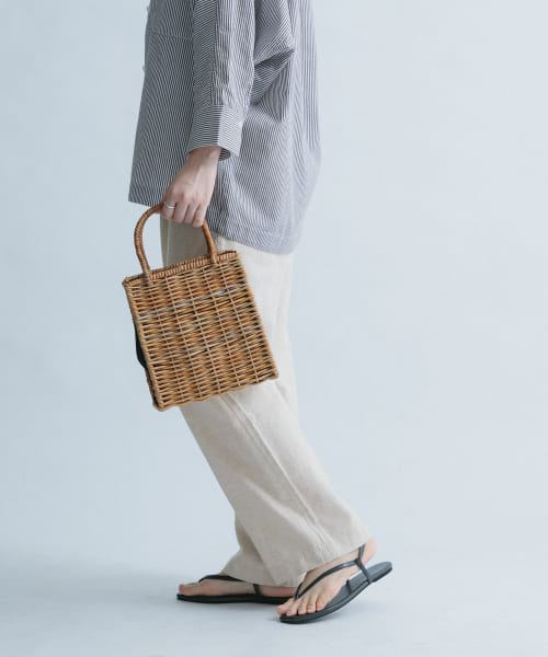 セール 50%OFF】FORK&SPOON コットンリネンワイドパンツ セール 50%OFF】FORK&SPOON コットンリネンワイドパンツ