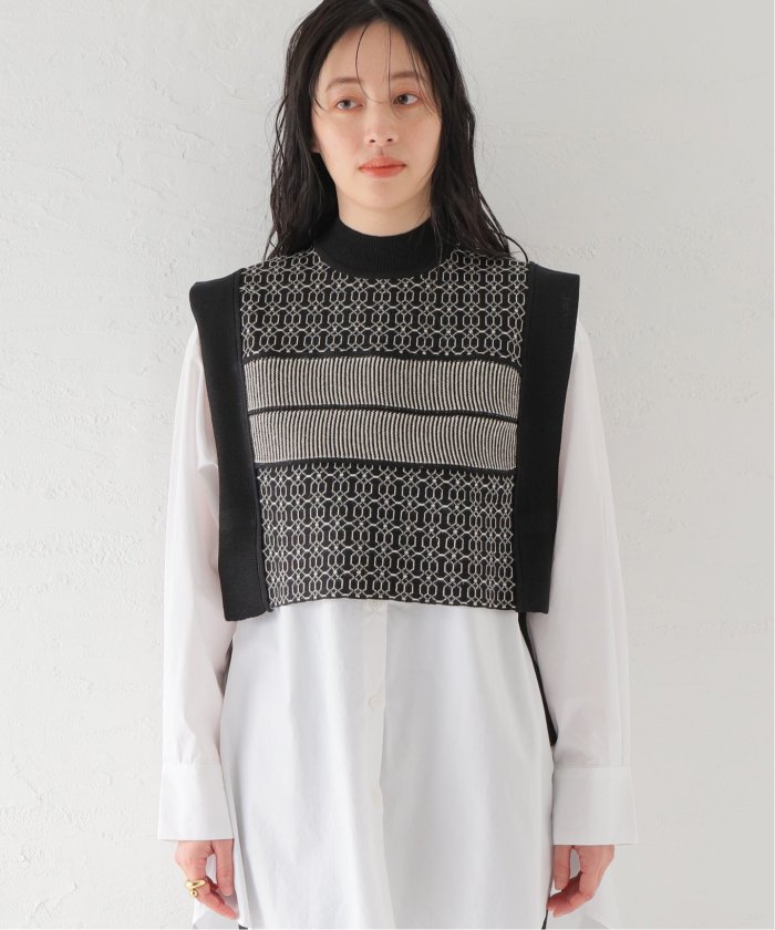 TODAYFUL / トゥデイフル】Jacquard Piping Vest