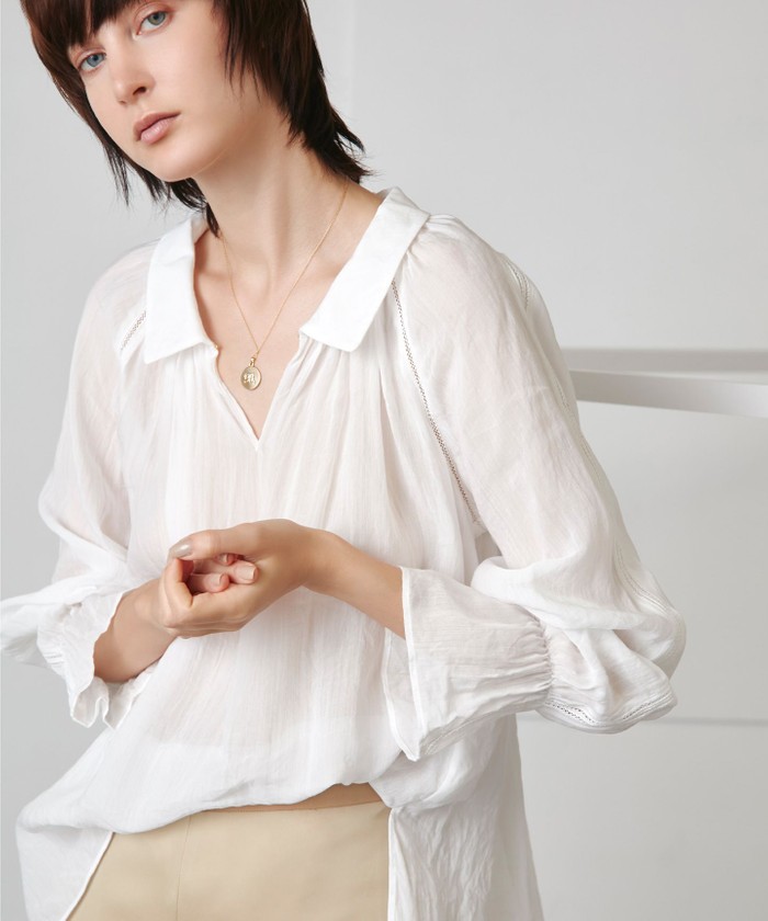 セール(SALE)開催中！ファッション通販 InRed5月号掲載】PESSAC ギャザーブラウス(504578928 / トップス