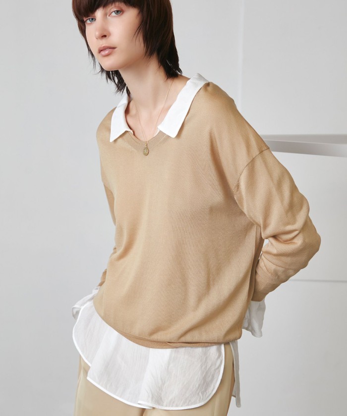 BEIGE, - ベイジ　ブラウス4 BEIGE, ベイジ レディース ブラウス サイズ：4(M位)（シャツ