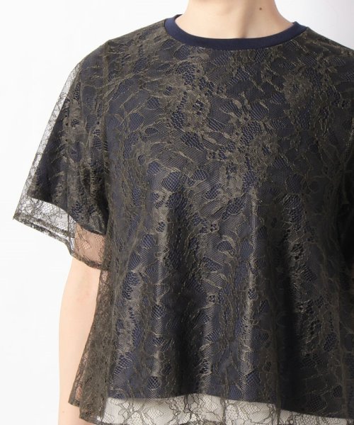 レース重ねTシャツ