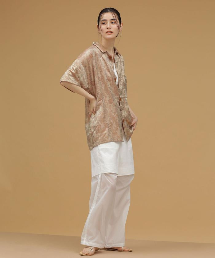 AMOMENTO sheer layered pants シアーレイヤードパンツ AMOMENTO GLOBAL