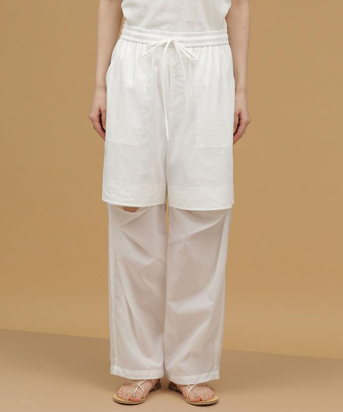 AMOMENTO sheer layered pants シアーレイヤードパンツ AMOMENTO sheer layered pants シアーレイヤードパンツ