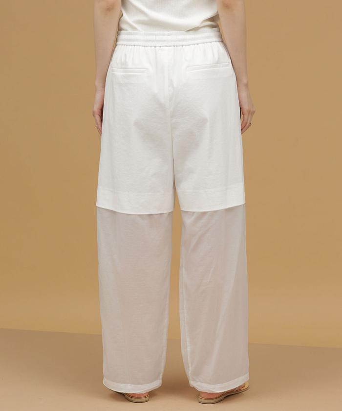 セール 40%OFF】AMOMENTO/シアーレイヤードパンツ(504478385