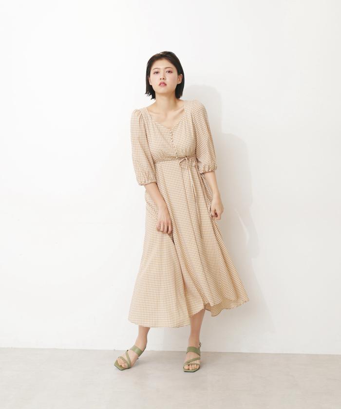 セール 50%OFF】ギンガムチェックワンピース(504523667) | ジル