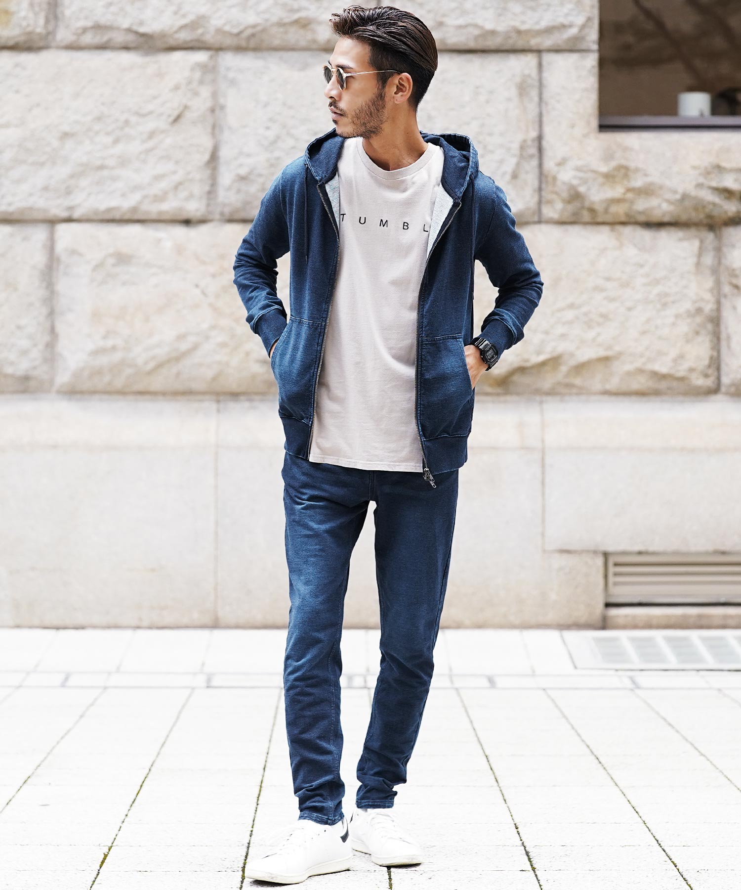 ジギーズショップ JIGGYS SHOP スウェット デニム ジップ ジギーズショップ JIGGYS SHOP スウェット デニム ジップ