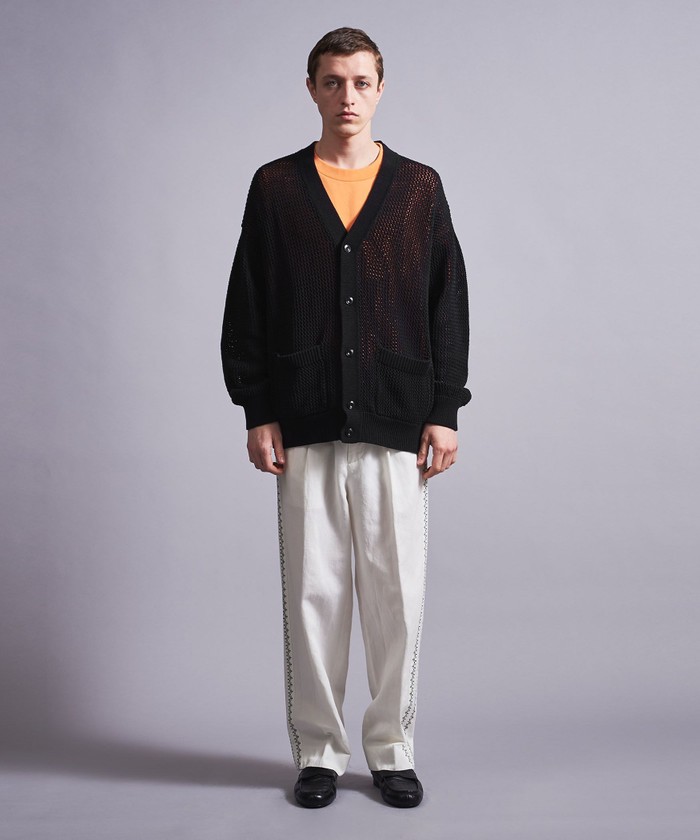 【未使用】MONKEY TIME CTN MESH V NECK カーディガン MONKEY TIME（UNITED ARROWS） - MONKEY TIME（モンキータイム