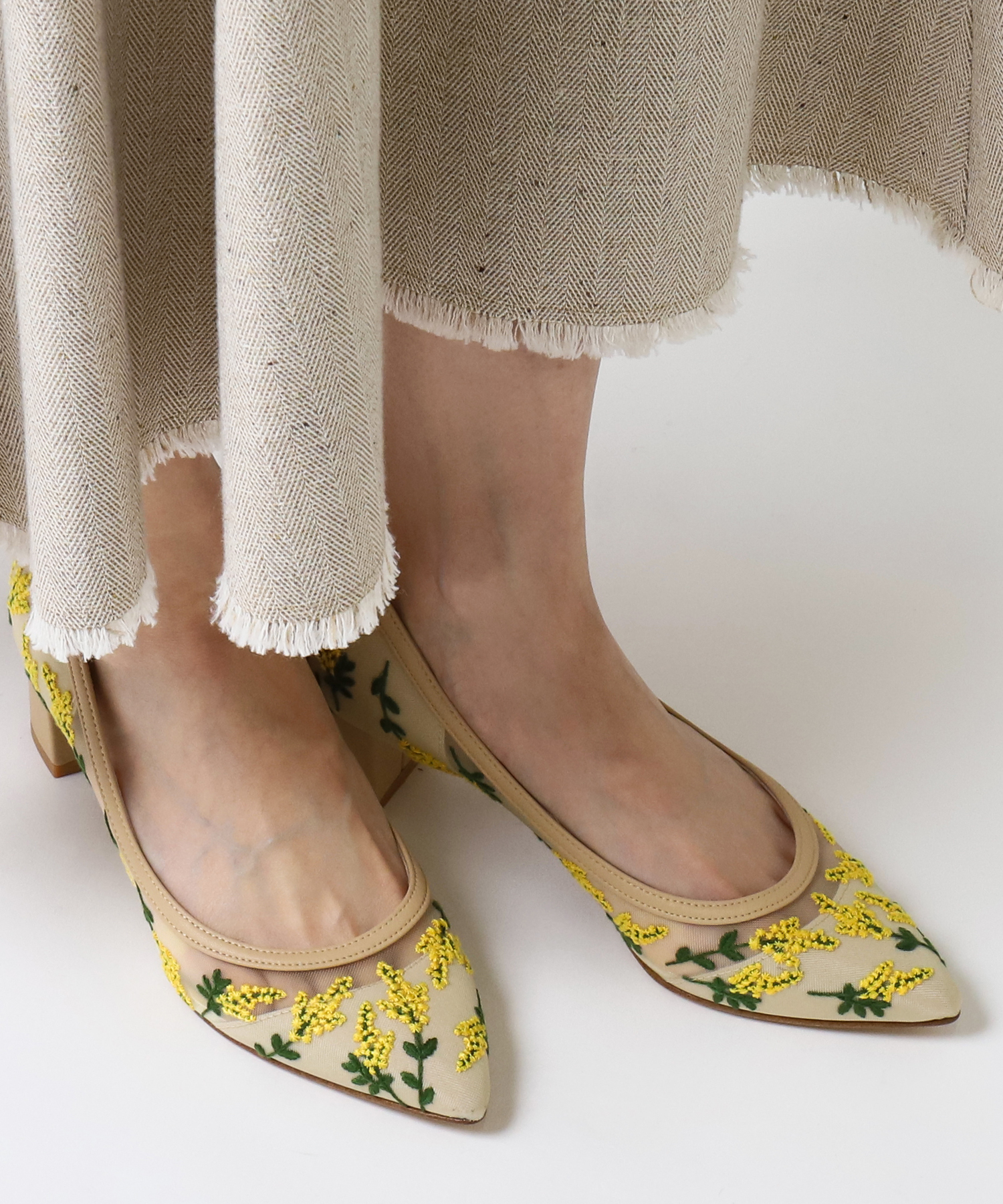 セール 20%OFF】【Flower Collection】ミモザパンプス(504569908