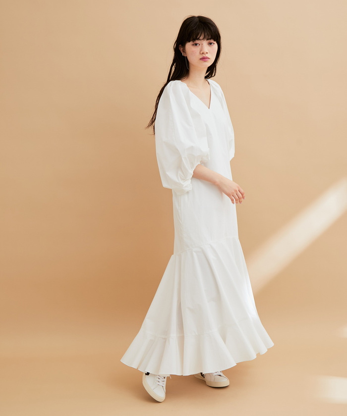美品 アダムエロペ タイプライター ティアード ブラウス