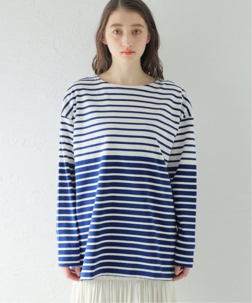 ダブルピッチボーダーロングTシャツ