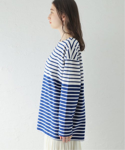 ダブルピッチボーダーロングTシャツ
