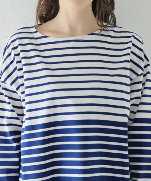 ダブルピッチボーダーロングTシャツ