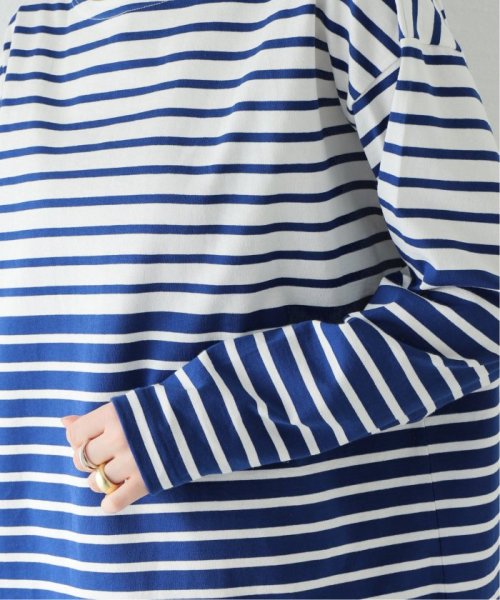 ダブルピッチボーダーロングTシャツ