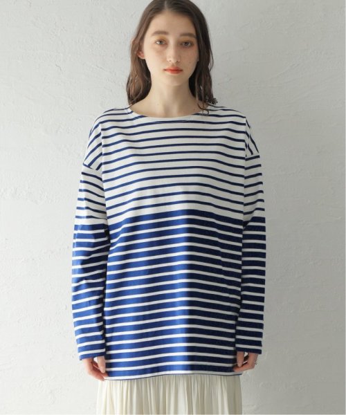 ダブルピッチボーダーロングTシャツ