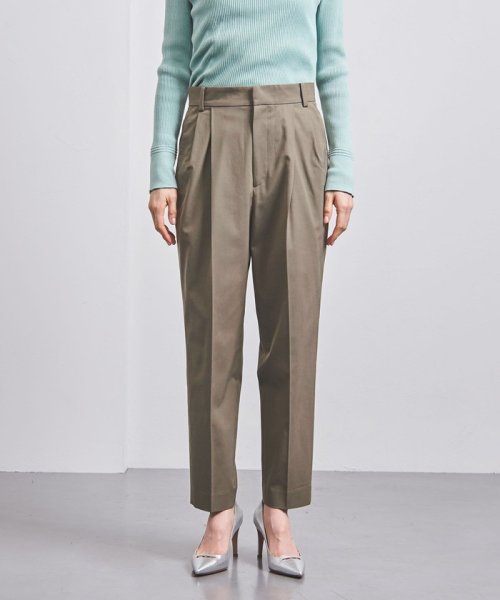 ＜UNITED ARROWS＞CU/C/PU タック テーパードパンツ B