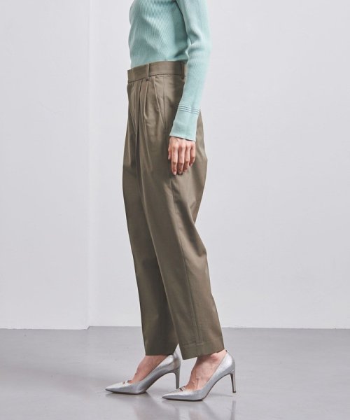 ＜UNITED ARROWS＞CU/C/PU タック テーパードパンツ B
