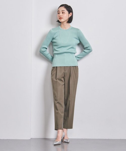 ＜UNITED ARROWS＞CU/C/PU タック テーパードパンツ B