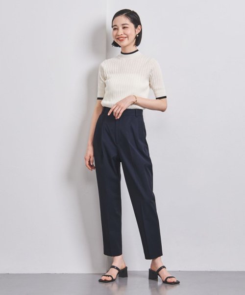 ＜UNITED ARROWS＞CU/C/PU タック テーパードパンツ B