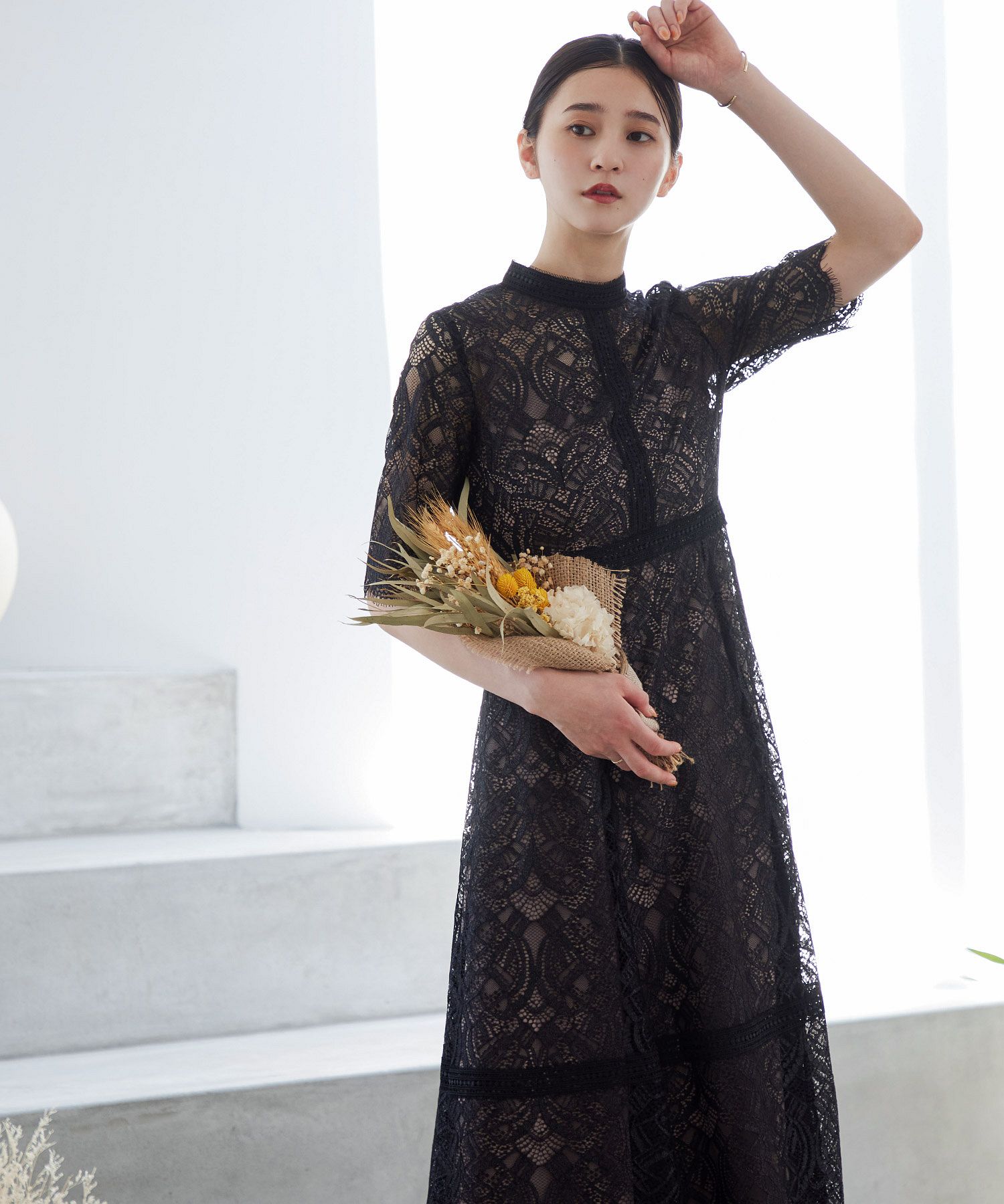 クーポン】【セール20%OFF】ニアナ niana 配色レース×ハシゴ クーポン】【セール20%OFF】ニアナ niana 配色レース×ハシゴ