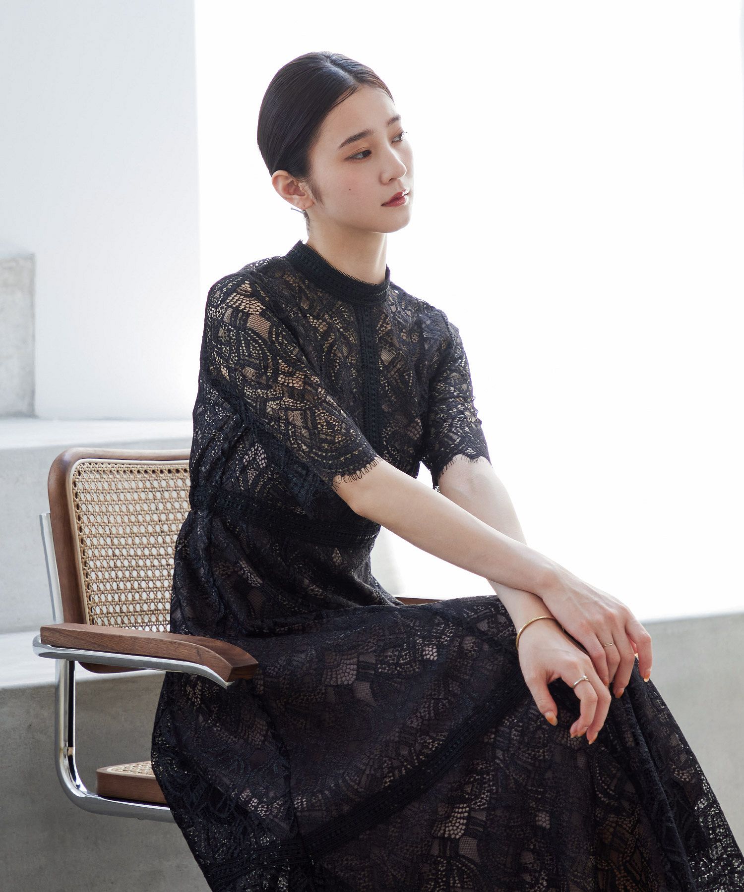 クーポン】【セール20%OFF】ニアナ niana 配色レース×ハシゴ クーポン】【セール20%OFF】ニアナ niana 配色レース×ハシゴ