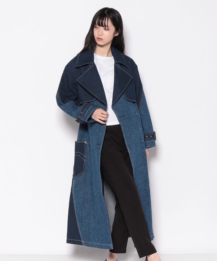 セール 30%OFF】LR TWISTED TRENCH COAT CRYSTALINE(504572239