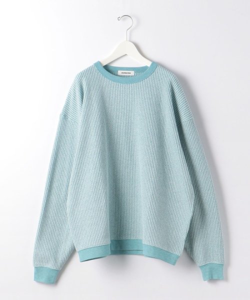 ＜monkey time＞ MIX WAFFLE CREW NECK/カットソー