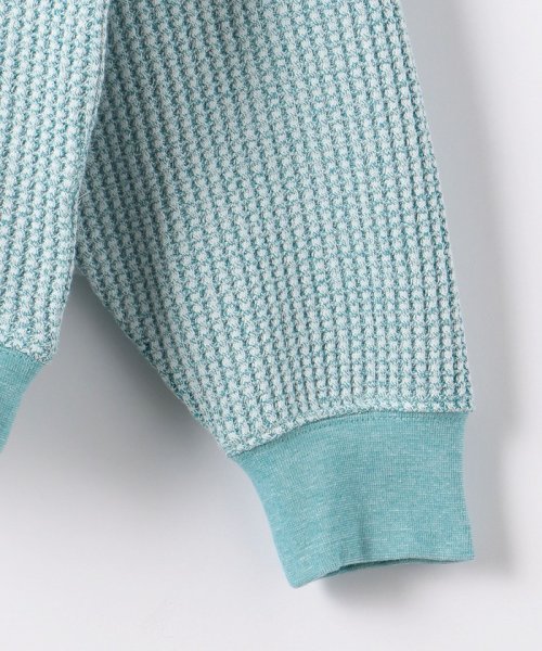 ＜monkey time＞ MIX WAFFLE CREW NECK/カットソー