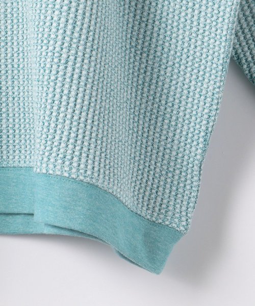 ＜monkey time＞ MIX WAFFLE CREW NECK/カットソー