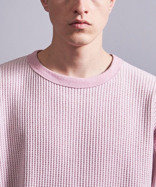 ＜monkey time＞ MIX WAFFLE CREW NECK/カットソー