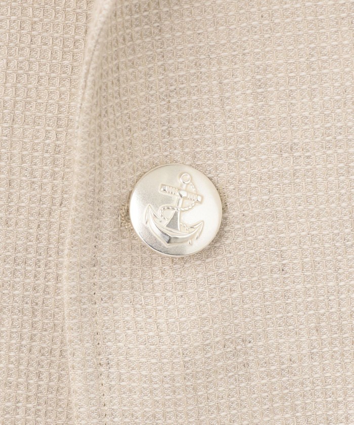 セール 30%OFF】【SAFILIN】リネンキャンブリックワッフル ジャケット