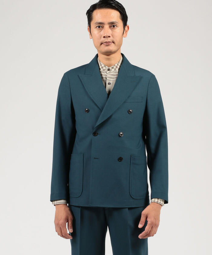 セール 40%OFF】ウールポプリン ダブル6Bジャケット(504586846 セール 40%OFF】ウールポプリン ダブル6Bジャケット(504586846