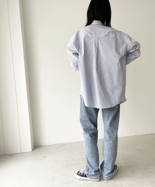 El mar(エルマール)ストライプルーズシャツ