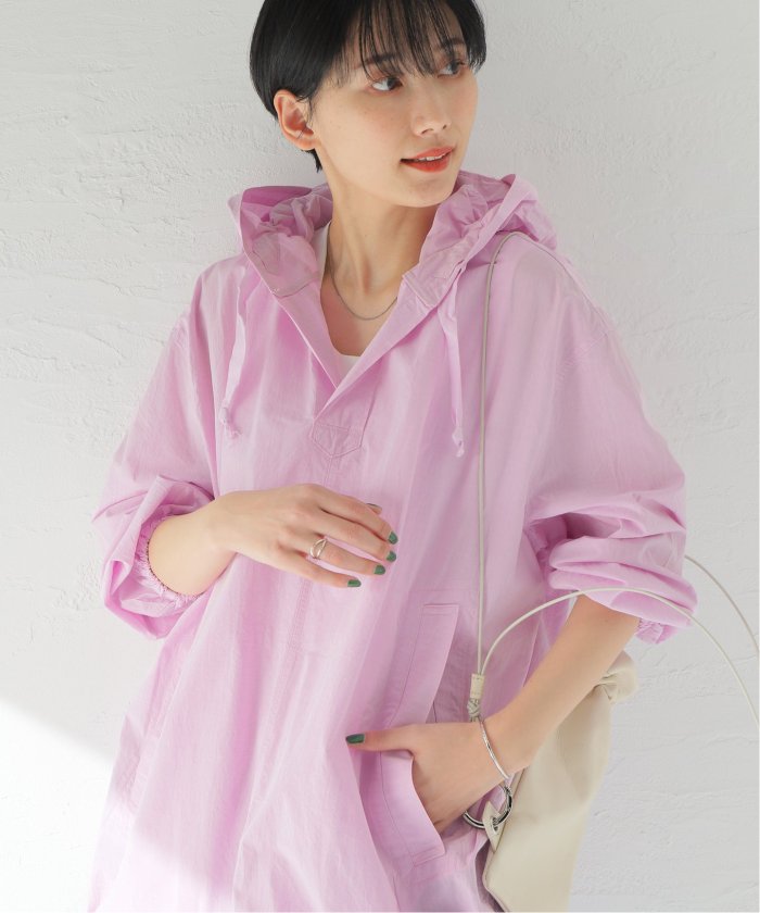 ★TICCA ★フーディチュニック ピンク パーカー コットンブルゾン 美品△TICCA //フーディチュニック△ピンク パーカー コットン