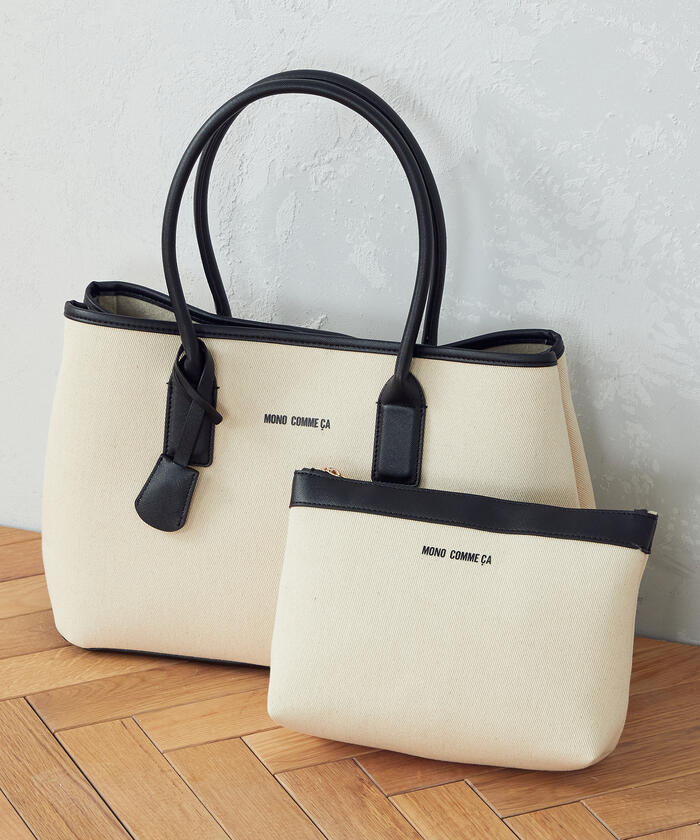 セール 50%OFF】ポーチ付き キャンバストートバッグ(504433789